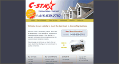 Desktop Screenshot of cstarroofing.com