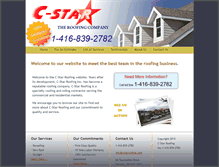 Tablet Screenshot of cstarroofing.com